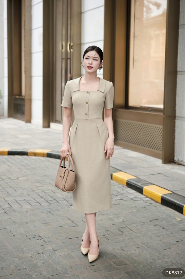 Đầm Body Cổ Vuông, DK8812 - Hình ảnh 3