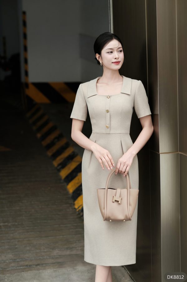 Đầm Body Cổ Vuông, DK8812 - Hình ảnh 4