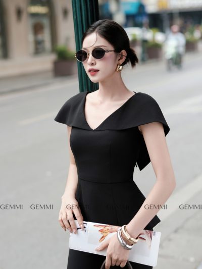 Áo Peplum cổ tim, SA461
