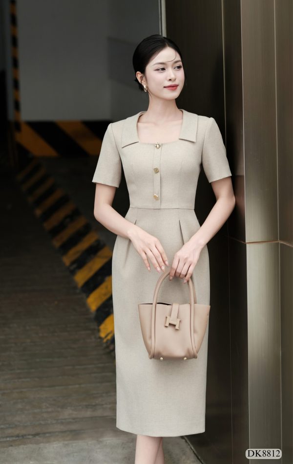 Đầm Body Cổ Vuông, DK8812