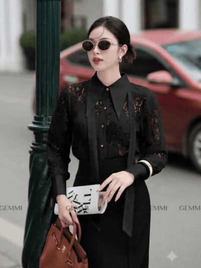 The Luxe Lace Shirt, AS714