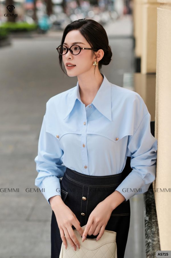 Áo Sơ Mi Celeste Whisper, AS715 - Hình ảnh 2