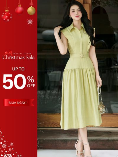 Đầm xanh pastel nàng thơ GEMMI, DK8821