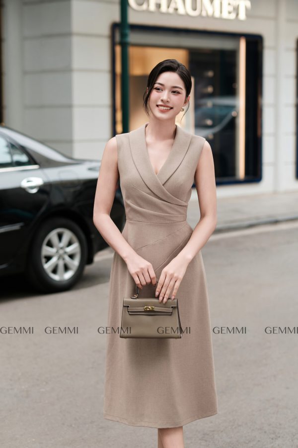 Đầm công sở vest cách điệu GEMMI, DK8815 - Hình ảnh 3