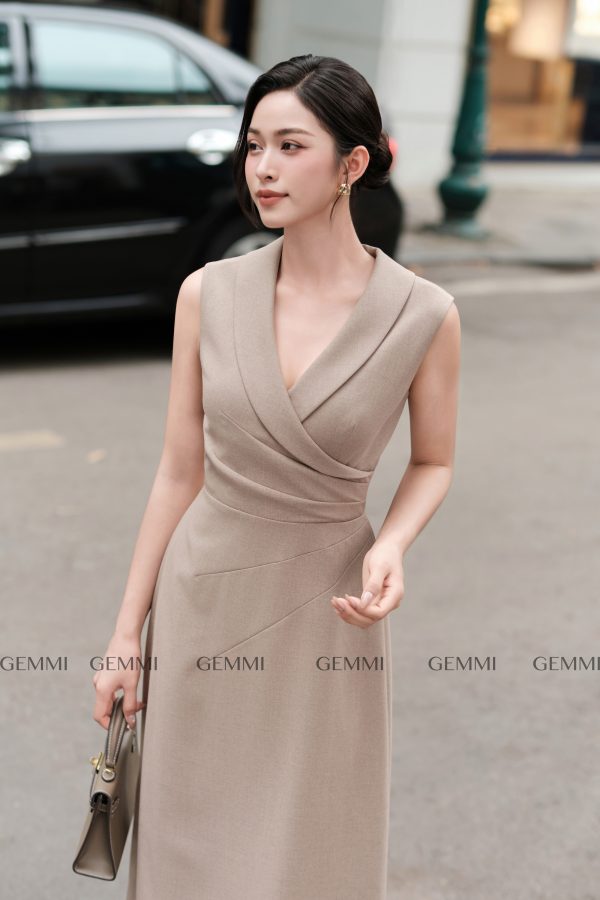 Đầm công sở vest cách điệu GEMMI, DK8815 - Hình ảnh 2