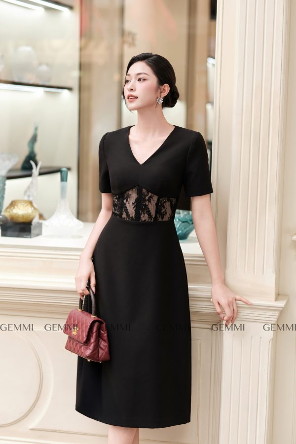 Black Lace Dress GEMMI, DK8811 - Hình ảnh 3