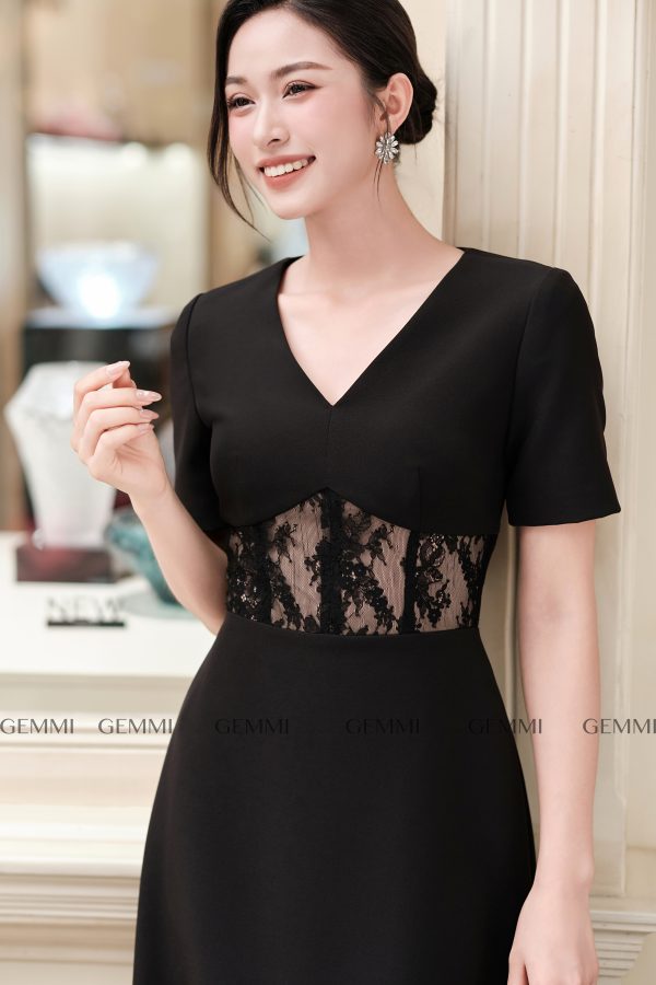 Black Lace Dress GEMMI, DK8811 - Hình ảnh 5