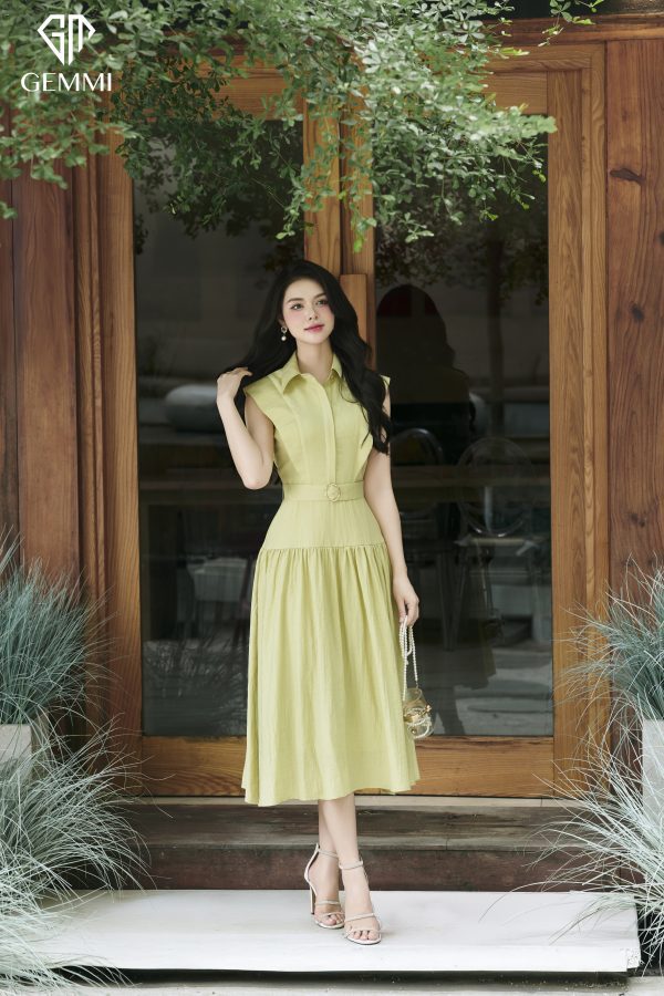 Đầm xanh pastel nàng thơ GEMMI, DK8821