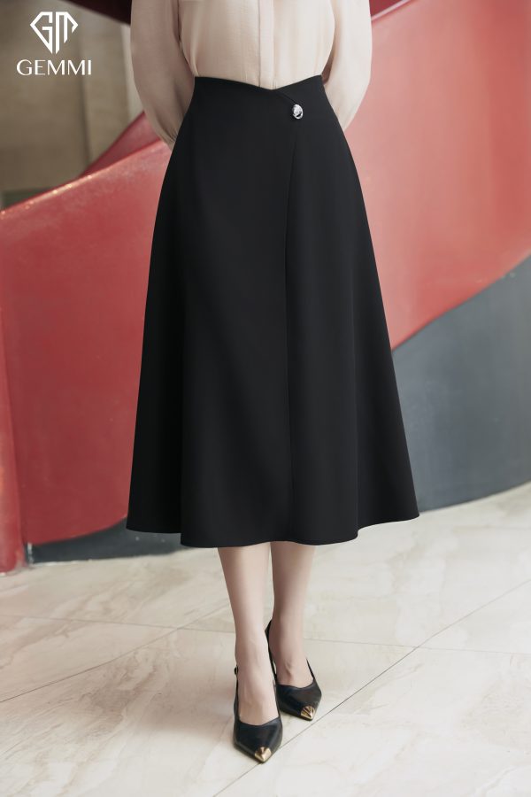 Chân váy dáng A-Line Black GEMMI, JS205