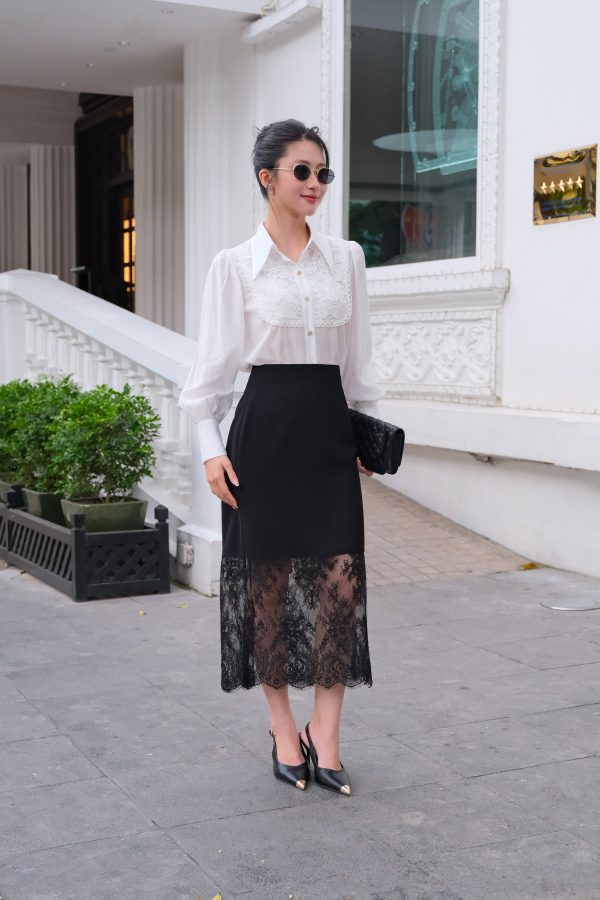 Chân váy Margot Lace Midi GEMMI, JS208 - Hình ảnh 3