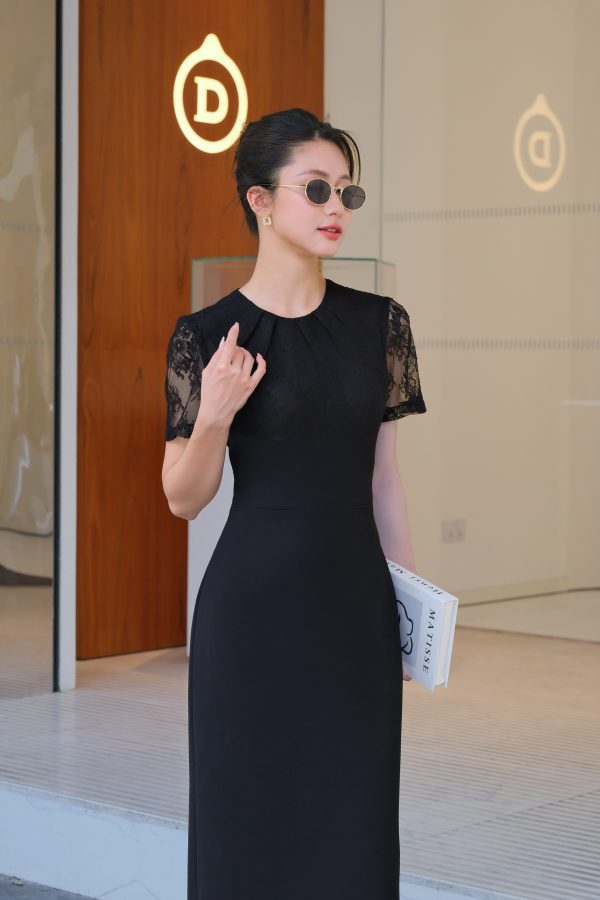 Đầm Elena Noir Lace Dress GEMMI, DK8834 - Hình ảnh 2