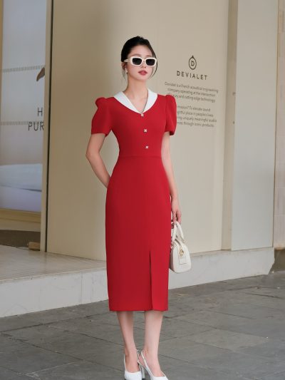 Đầm Dahlia Ruby Dress  GEMMI, DK8817