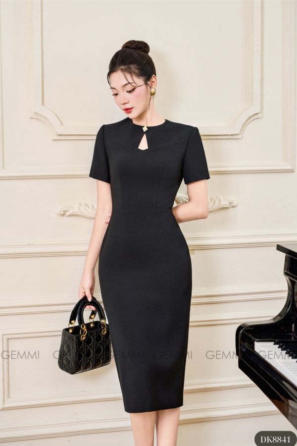 Đầm Body Đen Ôm Dáng Thanh Lịch GEMMI, DK8841 - Ảnh 3