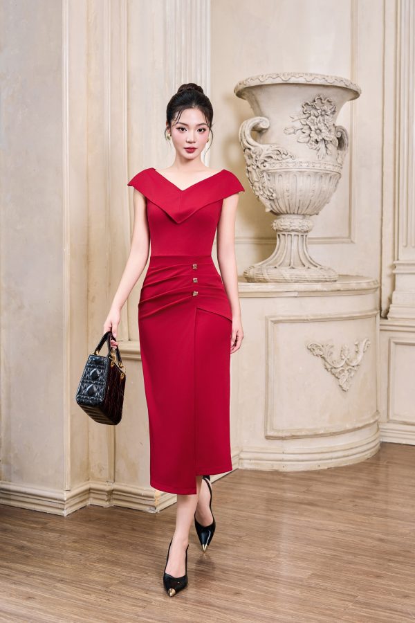 Đầm Scarlet Diva Midi Dress GEMMI, DK8861
