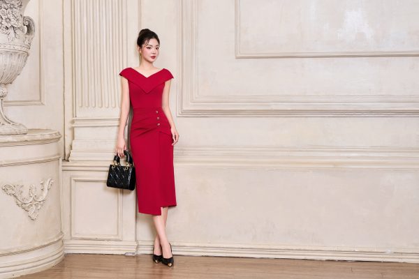 Đầm Scarlet Diva Midi Dress GEMMI, DK8861 - Ảnh 2