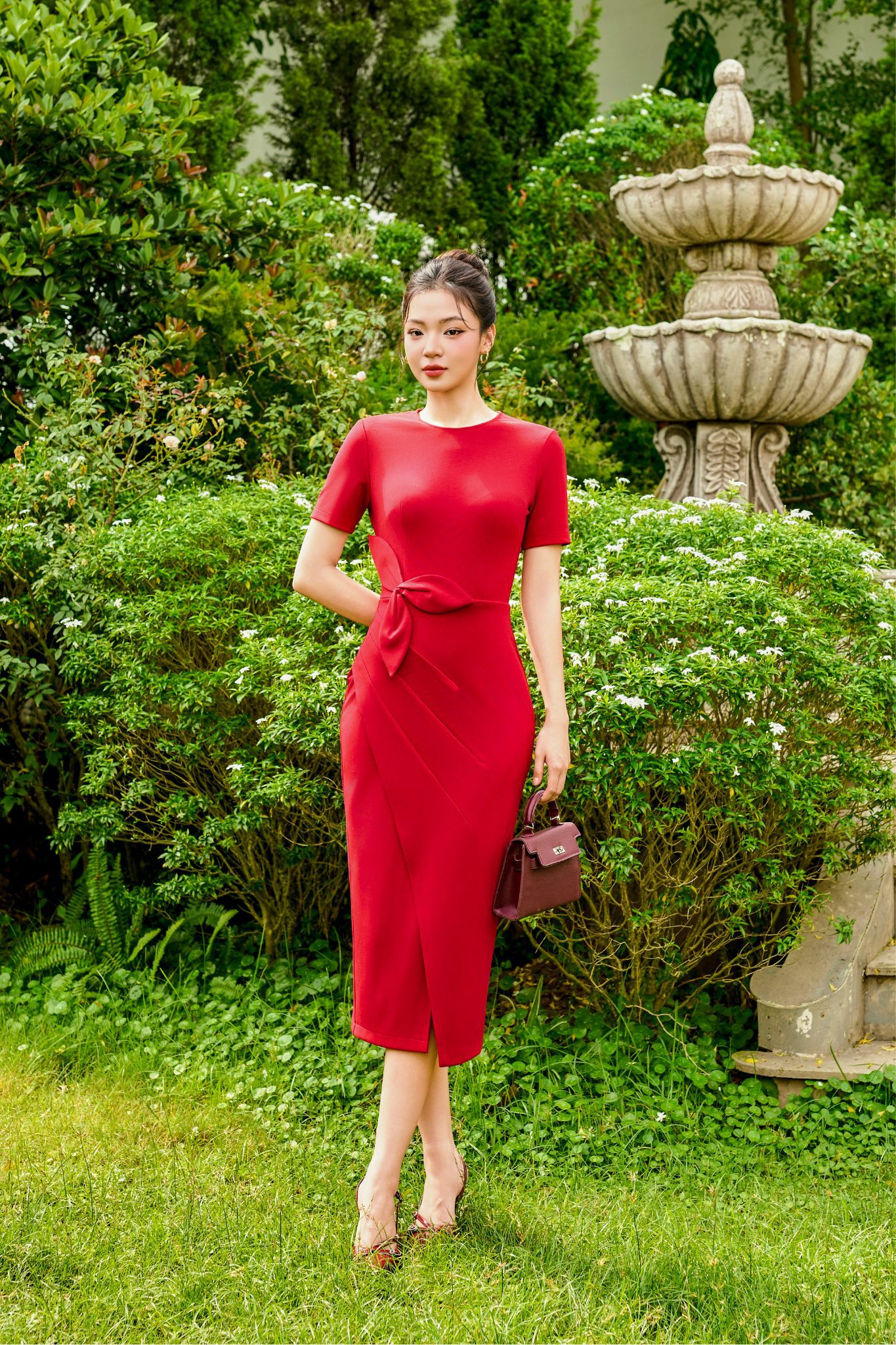 Đầm Velvet Rose Elegance Dress, DK8864 - Ảnh 7