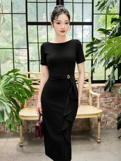 Đầm Hồng Pastel Dự Tiệc Lady Rosé GEMMI, DK8862