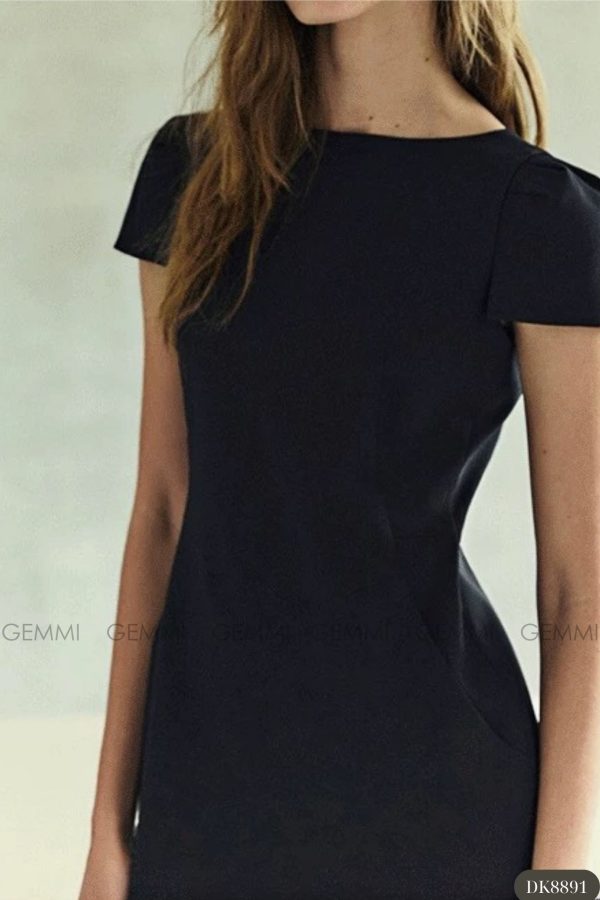 Đầm body dáng ôm thiết kế cổ thanh lịch GEMMI, DK8891 - Ảnh 5