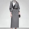 Đầm Xám Midi Grey Dress, DK8905 (không kèm khăn và thắt lưng)