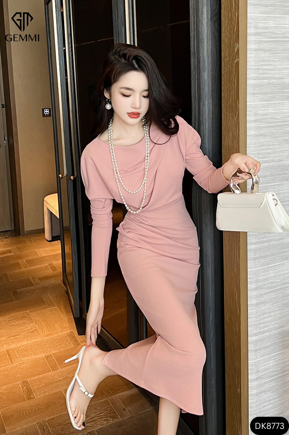 Đầm Công Sở Dáng Midi Thiết Kế Tôn Dáng GEMMI, DK8773 - Ảnh 6