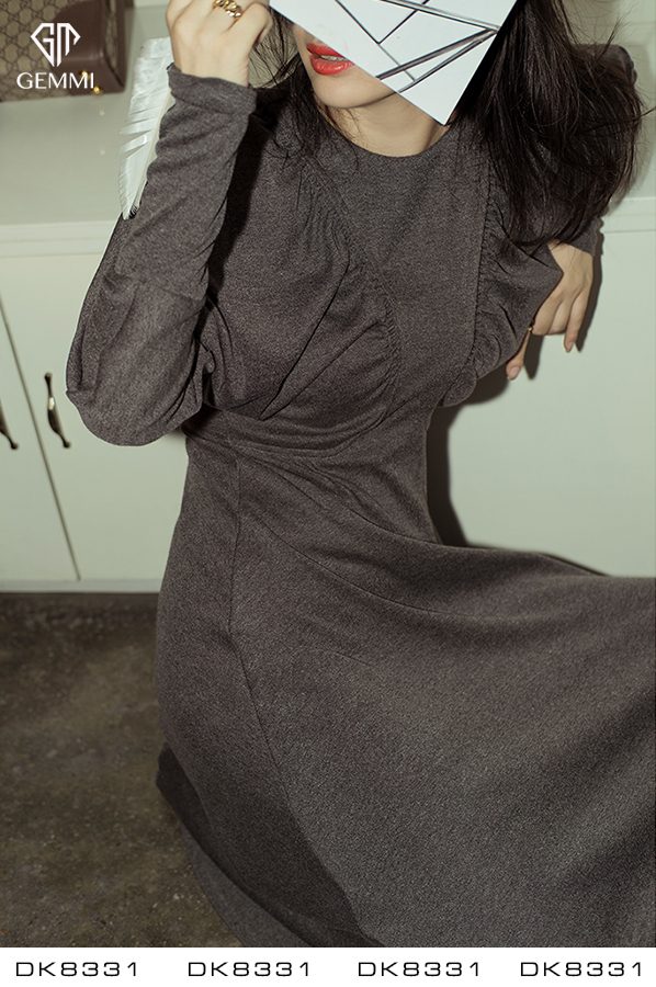 Đầm tay dài sale hàng lẻ size DK8331 - Ảnh 2