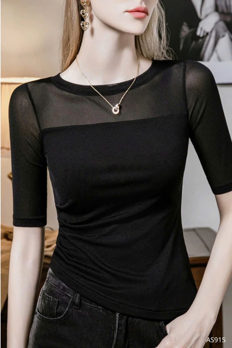 Áo thun phối lưới, AS915