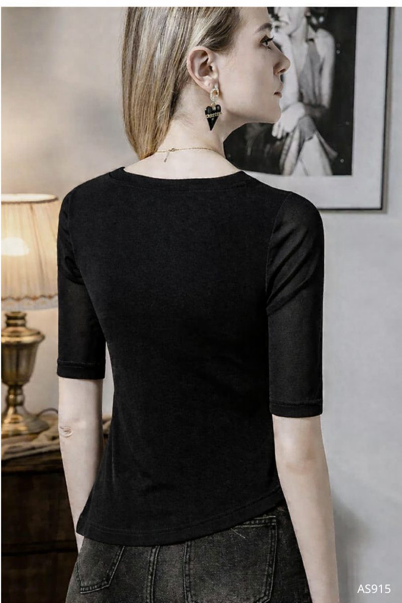 Áo thun phối lưới, AS915 - Ảnh 4