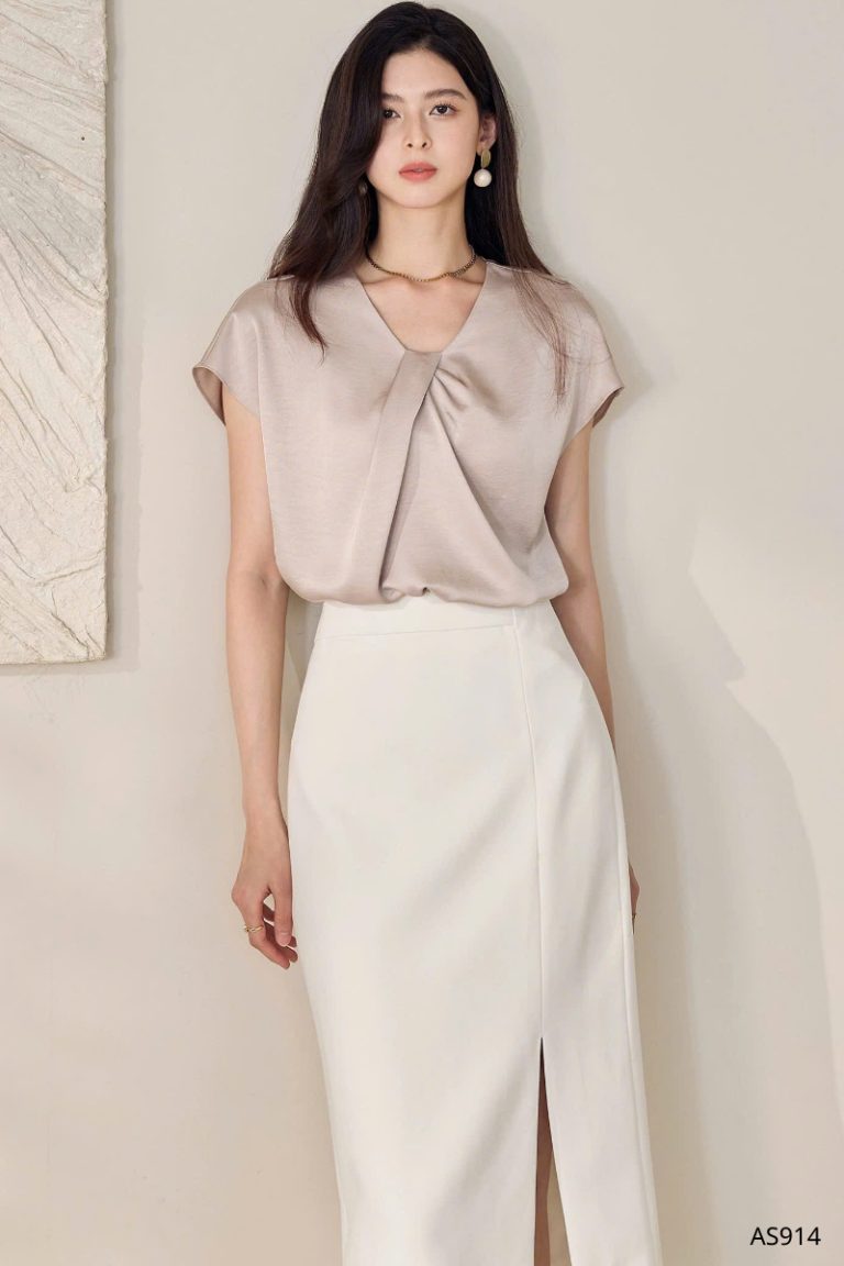 Áo Vắt Chéo Nhẹ Rũ, AS914