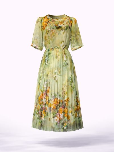 Đầm Maxi Vintage Hai Lớp Limited VH117