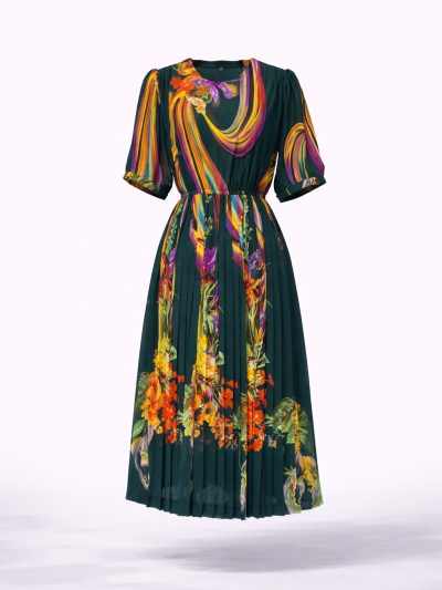 Đầm Maxi Vintage Hai Lớp Limited VH118