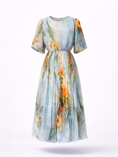 Đầm Maxi Vintage Hai Lớp Limited VH132