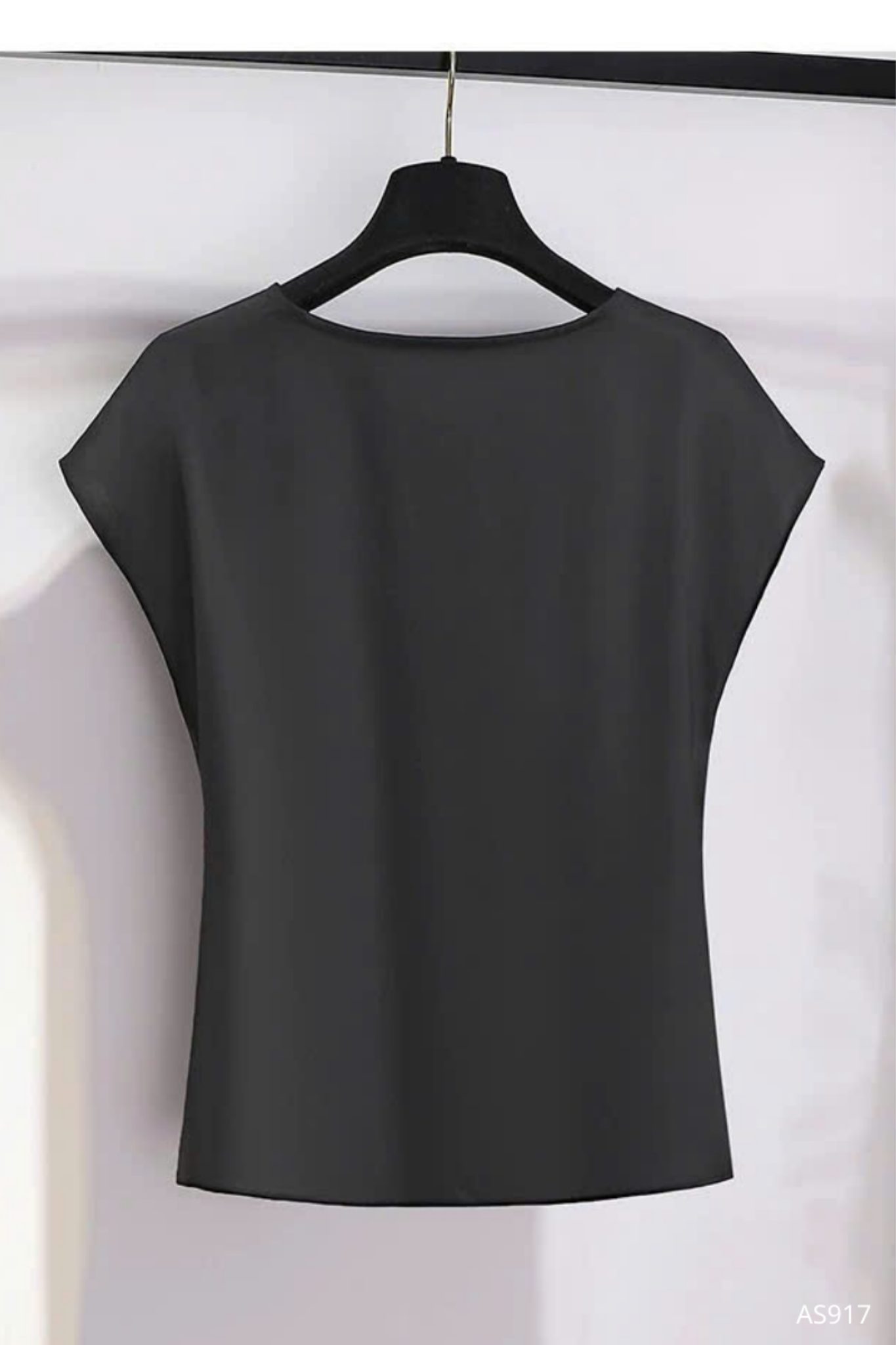 Áo Lụa Nhún Lệch Silk Drape Top - AS917 - Ảnh 4