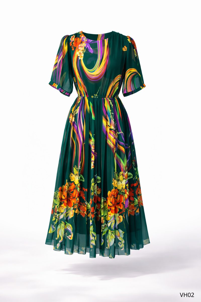Váy Maxi vintage hàng limited(VH01-VH20) - Ảnh 3