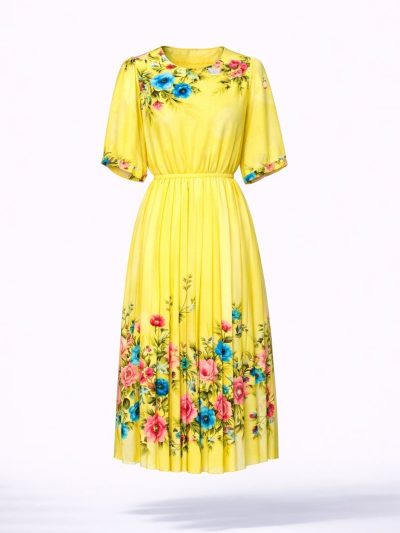 Đầm Maxi Vintage Hai Lớp Limited VH29