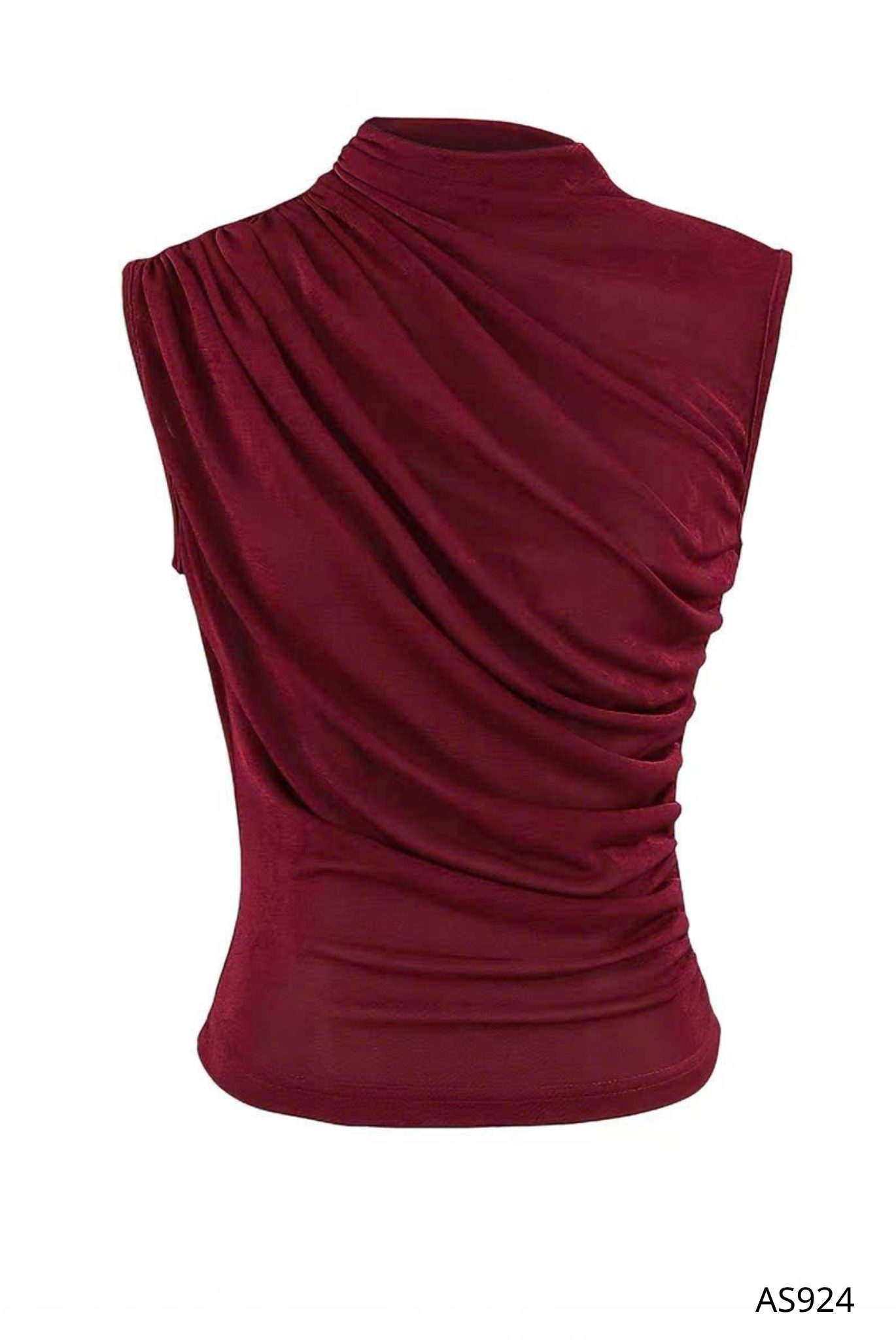 Áo lệch vai nhung rủ Velour - AS924 - Ảnh 3