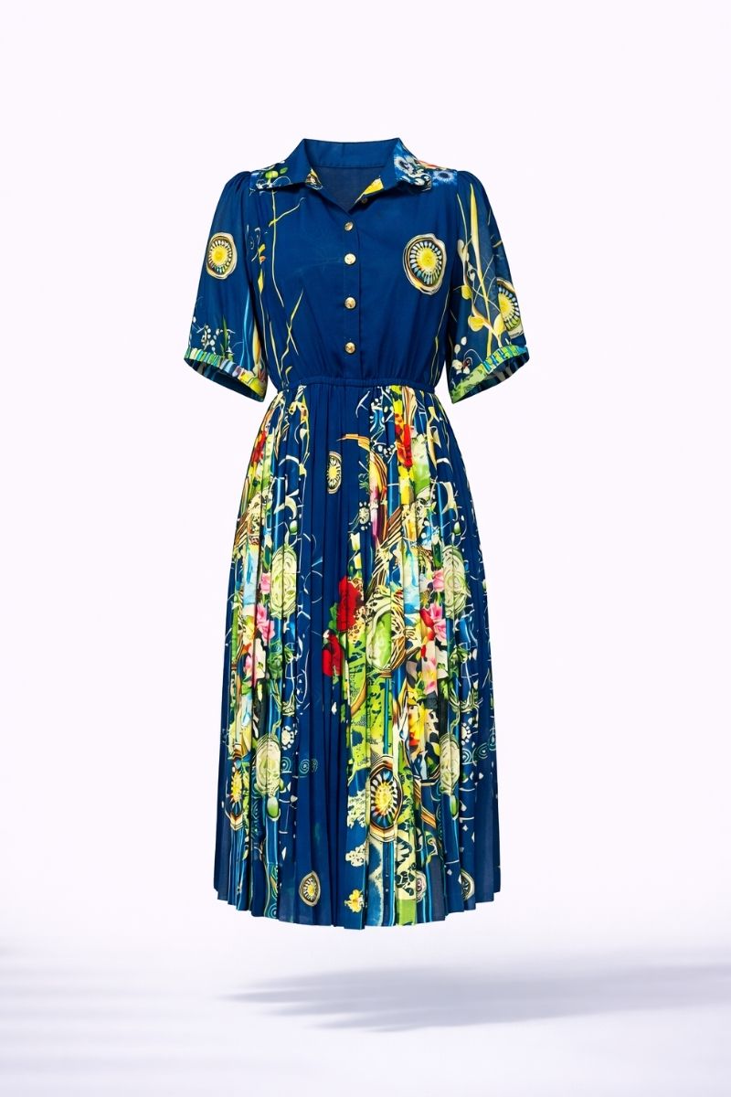 Đầm Maxi Vintage Hai Lớp Limited VH32