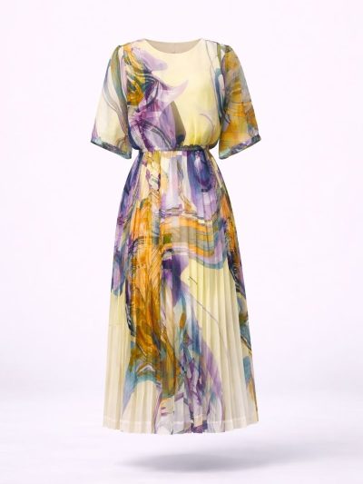 Đầm Maxi Vintage Hai Lớp Limited VH48