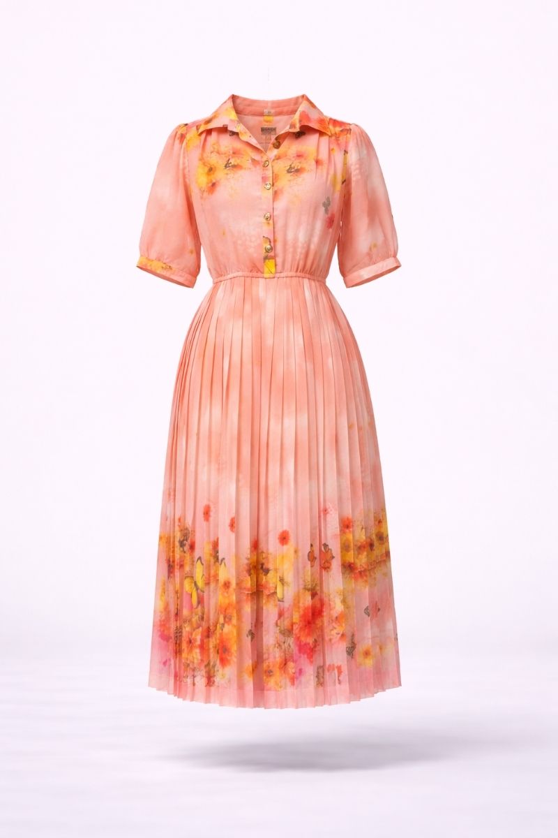 Đầm Maxi Vintage Hai Lớp Limited VH49