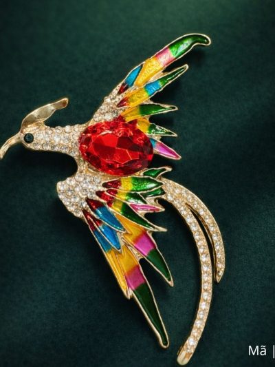 Trâm cài áo phượng hoàng lửa sang trọng,TC13