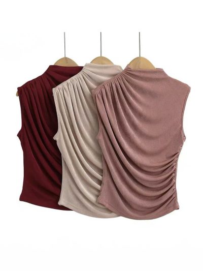 Áo lệch vai nhung rủ Velour - AS924