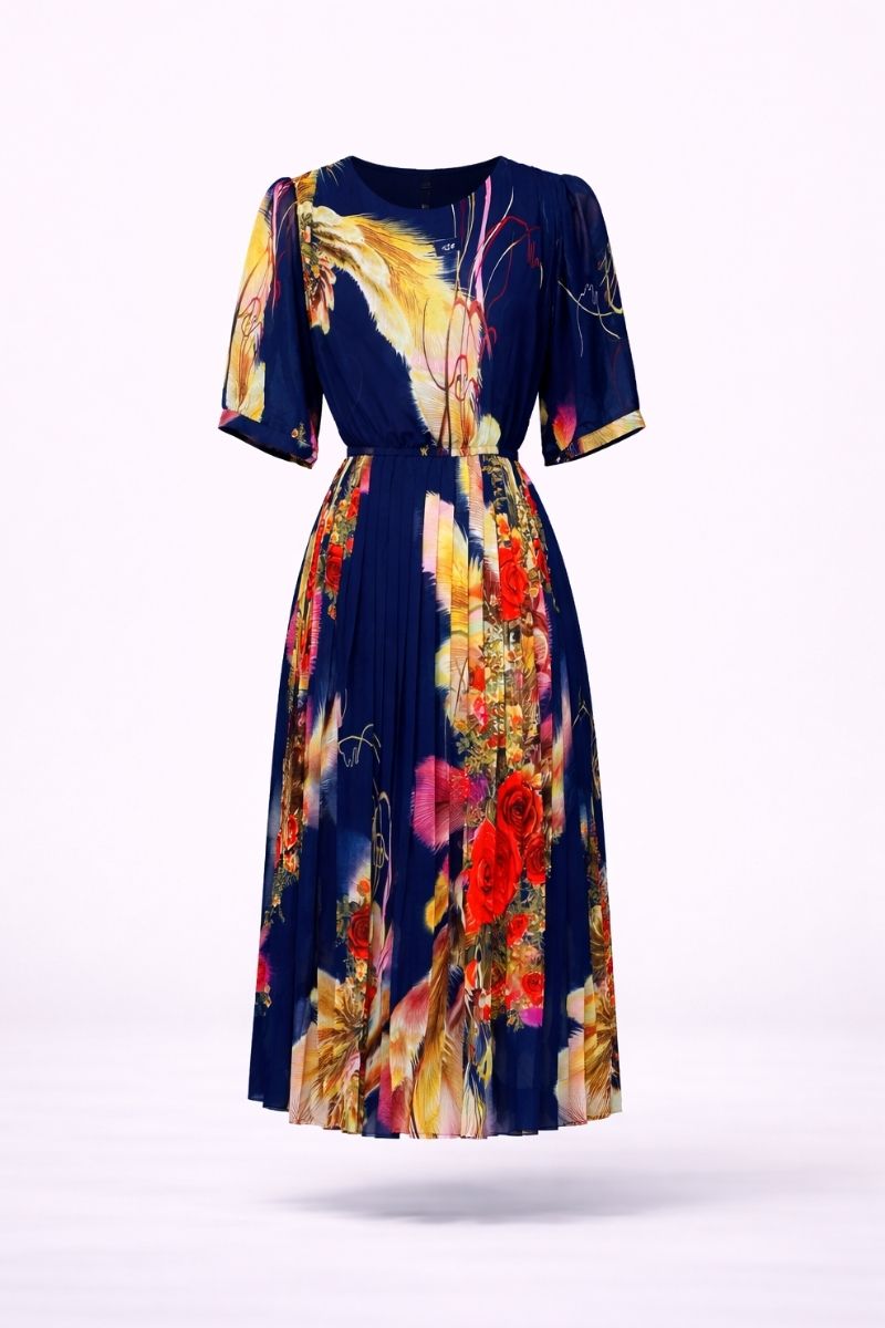 Đầm Maxi Vintage Hai Lớp Limited VH50