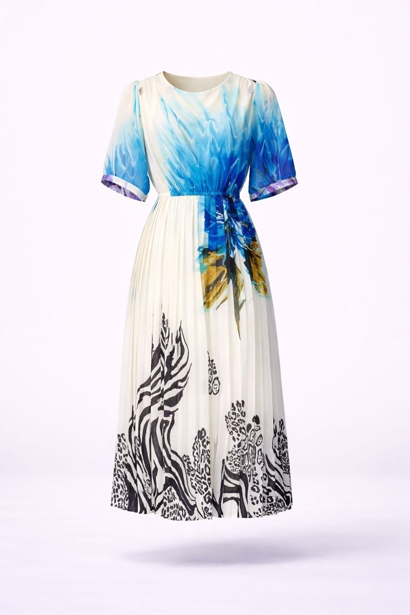Đầm Maxi Vintage Hai Lớp Limited VH54
