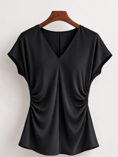 Áo Cổ V Nhún Eo,AS919