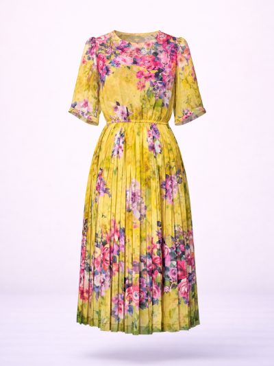 Đầm Maxi Vintage Hai Lớp Limited VH78