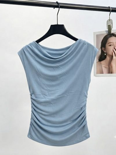 Áo Dáng Đổ Thanh Lịch Drape Grace Top - AS927