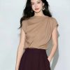 Áo lụa drape cao cấp - AS923