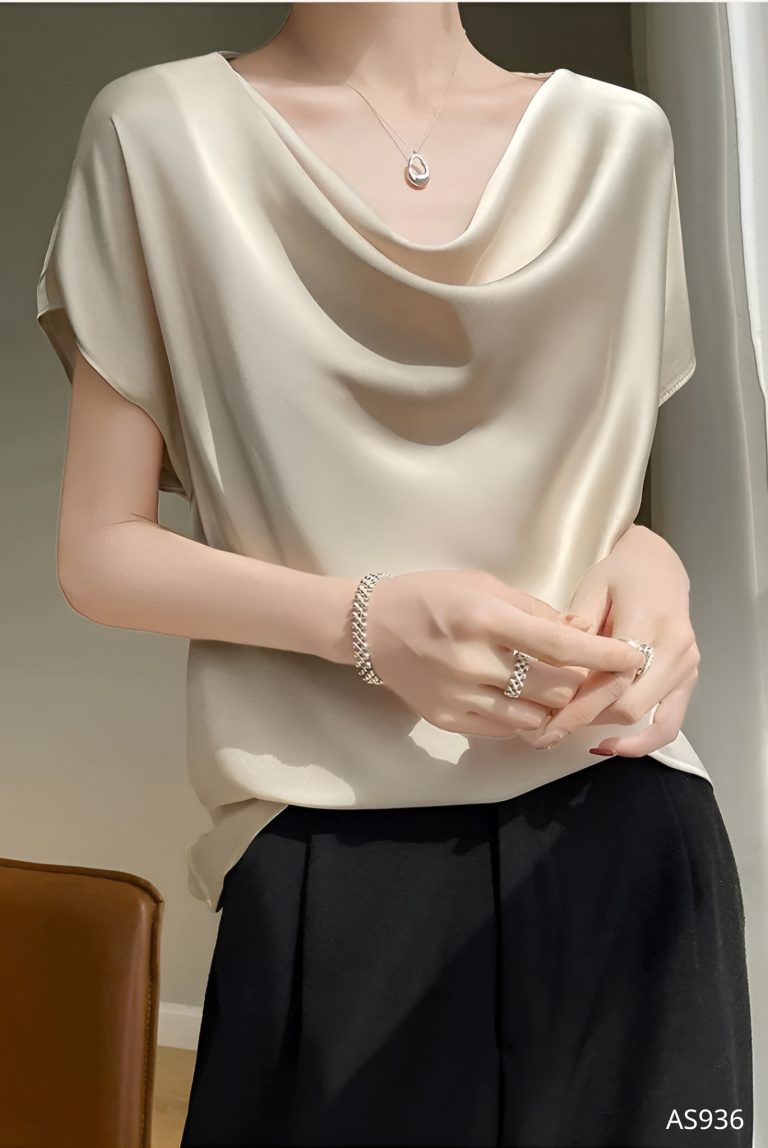 Áo Lụa Rũ Ivory Thanh Lịch - AS936