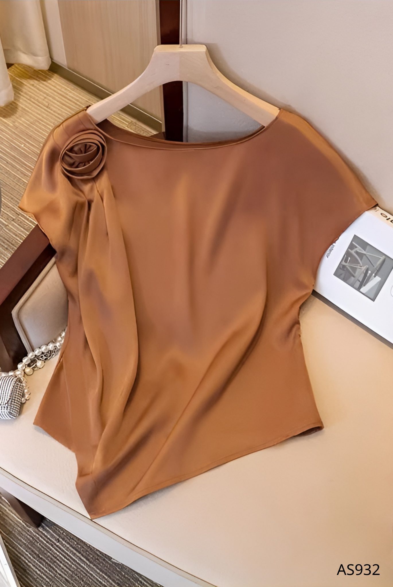 Áo Opaline rũ mềm cao cấp - AS932 - Ảnh 2