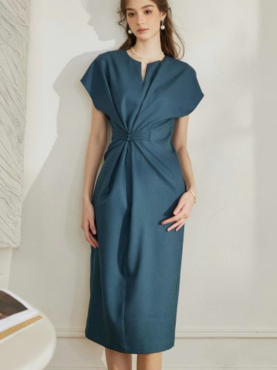 Đầm Veloura Midi Tôn Dáng - DK9131