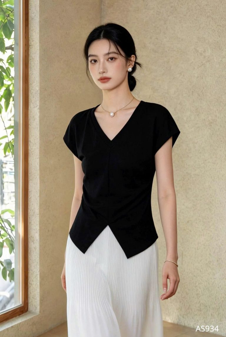 Áo Cổ V Dáng Ôm Thanh Lịch - AS934